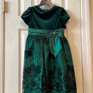 Green Dress with Back Bow